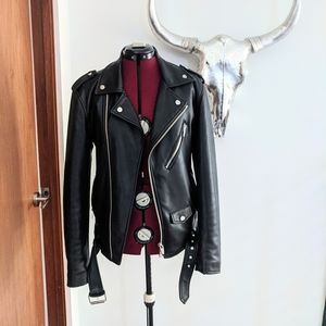 Zara Faux Leather Moto Jacket